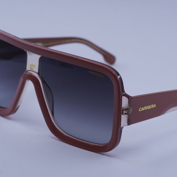 Carrera FLAGLAB 14 03R7 9O Sunglasses Pink Beige Shield Frame, Grey Lenses - Picture 4 of 13